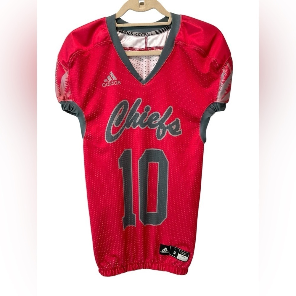 Adidas Kansas City Chiefs Youth Football Jersey Red Gray #10 Size M